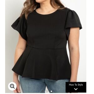 NWT peplum top